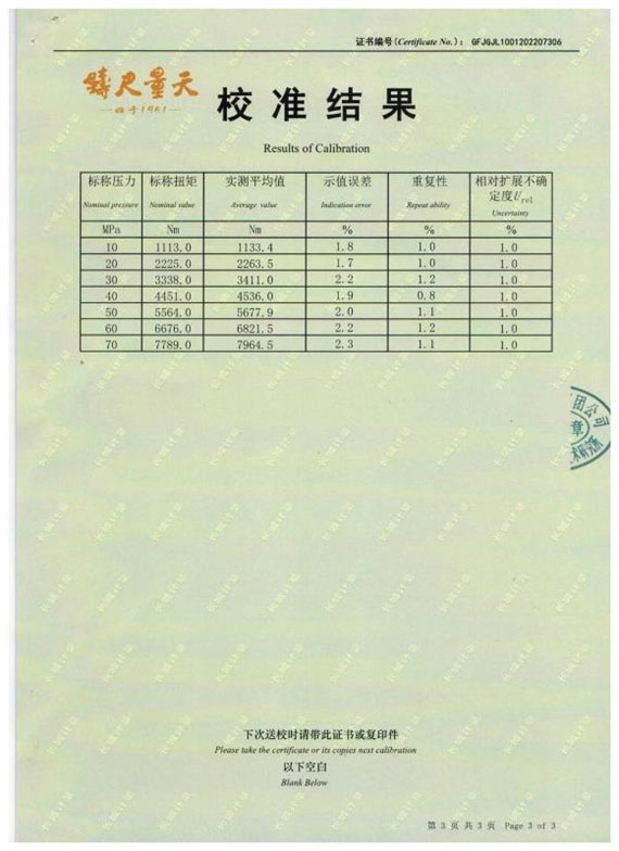 液壓扳手檢測報告 (5)